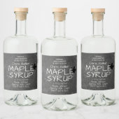 Esdoornsiroop Zwart Mason Jar Chalkboard Label Likeurfles Etiket (Flessen)