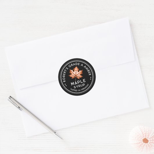 Esdoornstroop etiket (Envelop)