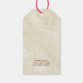 Esdoornstroop etiket met blad cadeaulabel (Achterkant)