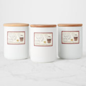 Esdoornstroop Sap Emmer Perkament 3" x 2" Label Voedselcontainer Etiket (Flessen)