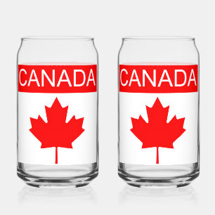 Eseblad van Canada Blikvorm Glas