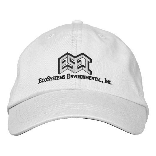 ESEI-zwarte letters Geborduurde Pet (Voorkant)