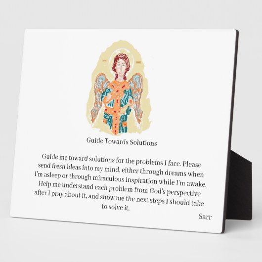 esel met canvas : Archangel Gabriel Fotoplaat (Zijkant)