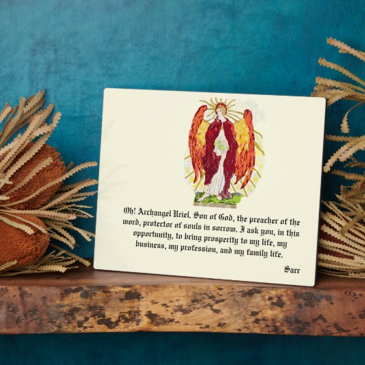 esel met canvas : archangel riel fotoplaat (Zijkant)