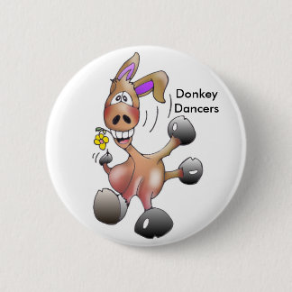 eseltanzend, DonkeyDancers Ronde Button 5,7 Cm