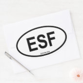 Esfhahan "ESF" Ovale Sticker (Envelop)