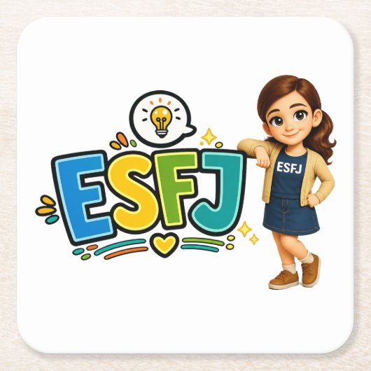 ESFJ — A Construtora de Conexões Kartonnen Onderzetters (Voorkant)