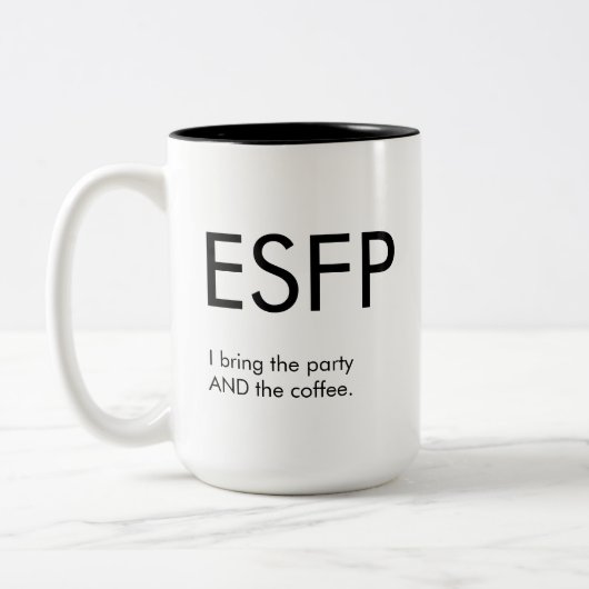 ESFP Breng de partij Mok Gift (Links)