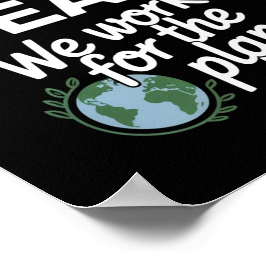 ESG-team – We werken ook voor de planeet Poster (Hoek)