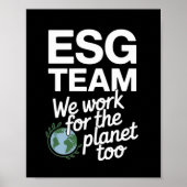 ESG-team – We werken ook voor de planeet Poster (Voorkant)