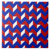 Esher Red White Pattern VII keramische tegel Tegeltje (Voorkant)