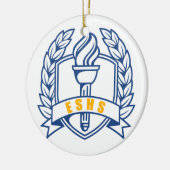 ESHS Honors, studiebeurs, symbool Keramisch Ornament (Links)