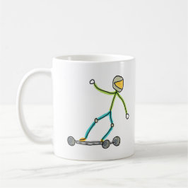 Esk8 Stickman Koffiemok