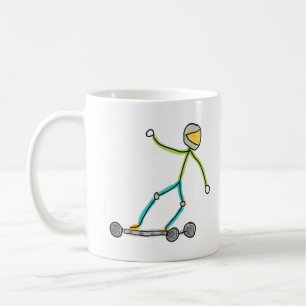 Esk8 Stickman Koffiemok