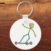 Esk8 Stickman Sleutelhanger (Voorkant)