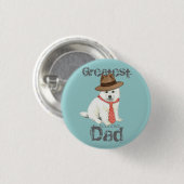 Eskie Dad Ronde Button 3,2 Cm (Voorkant /achterkant)