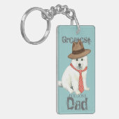Eskie Dad Sleutelhanger (Voorkant Links)