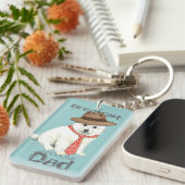 Eskie Dad Sleutelhanger (Voorkant Rechts)