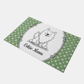 Eskie Ma - American Eskimo Dog Mama Deurmat (Schuin)