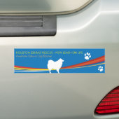 Eskie Rescue Bumpersticker 2 (Op auto)