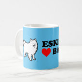 Eskies zijn Love Bandits American Eskimo Dog Koffiemok (Voorkant links)