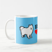 Eskies zijn Love Bandits American Eskimo Dog Koffiemok (Links)