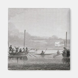 Eskimaux komt naar de boten in Shoalwater Magneet