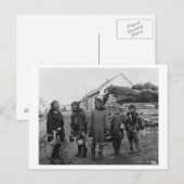 Eskimo Berry Pickers in Nome, Alaska Foto Briefkaart (Voorkant / Achterkant)
