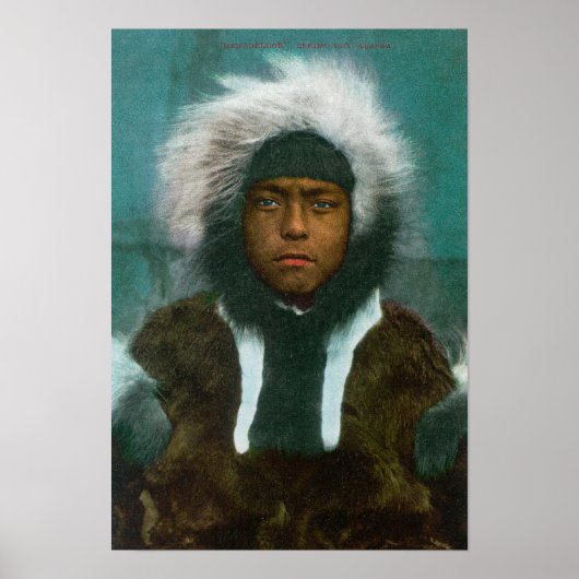 Eskimo Boy genaamd "Menadelook" Poster (Voorkant)