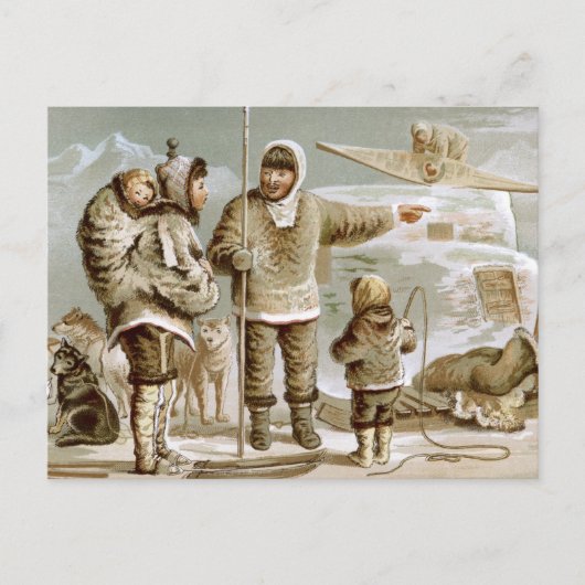 Eskimo Briefkaart (Voorkant)