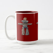 Eskimo Cairn, Inuit Inukshuk Drink Mok (Links)