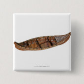 Eskimo Canoe Vierkante Button 5,1 Cm (Voorkant)