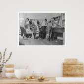 Eskimo Carpenters in Alaska 1904 Poster (Keuken)