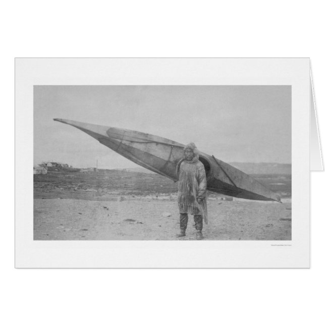 Eskimo Carrying Kayak 1909 (Voorkant Horizontaal)