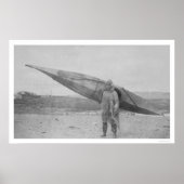 Eskimo Carrying Kayak 1909 Poster (Voorkant)