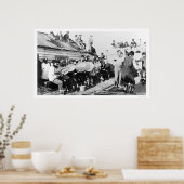 Eskimo Ceremonial Dance in Nome, Alaska 1914 Poster (Keuken)