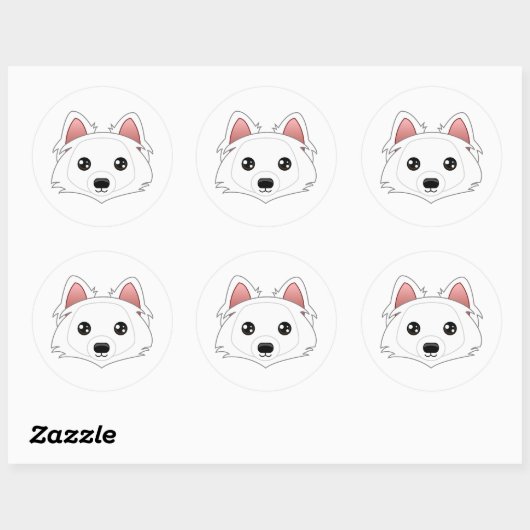 Eskimo Dog Stickers (Vel)