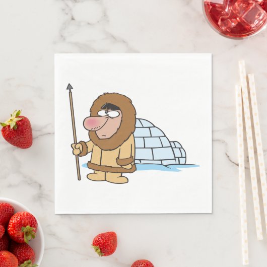 Eskimo en Igloo Servet (Insitu)