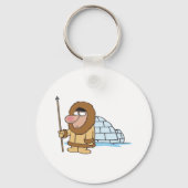 Eskimo en Igloo Sleutelhanger (Voorkant)