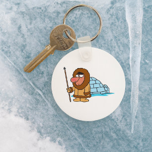 Eskimo en Igloo Sleutelhanger
