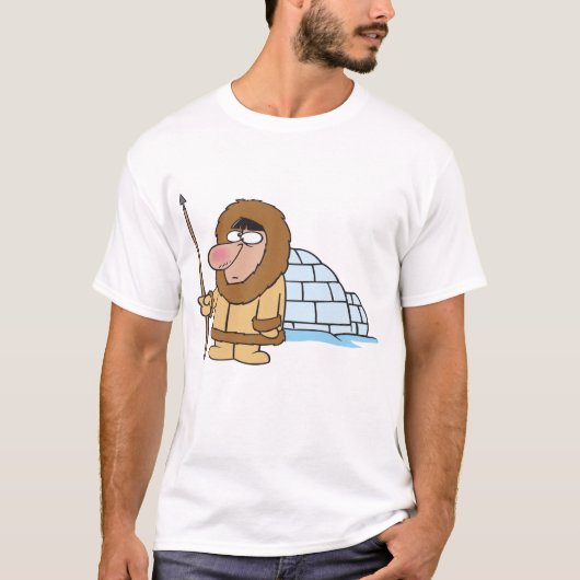 Eskimo en Igloo T-Shirt (Voorkant)
