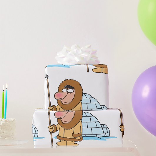 Eskimo- en Igloo-verpakkingspapier Cadeaupapier