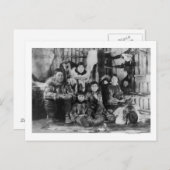 Eskimo Familie in de Foto van de Iglo van de Briefkaart (Voorkant / Achterkant)