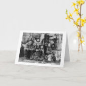 Eskimo Familie in de Foto van de Iglo van de Kaart (Gele Bloem)