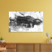 Eskimo Girl in een parka in Nome, Alaska Canvas Afdruk (Insitu (Woonkamer))