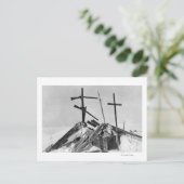 Eskimo Grave in Alaska Foto Briefkaart (Staand voorkant)