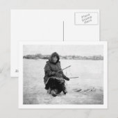 Eskimo Ice Vist in Nome, Alaska-foto Briefkaart (Voorkant / Achterkant)