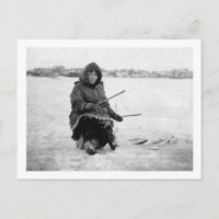 Eskimo Ice Vist in Nome, Alaska-foto