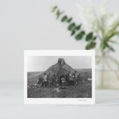 Eskimo Igloo Near Nome, Alaska-foto Briefkaart (Staand voorkant)