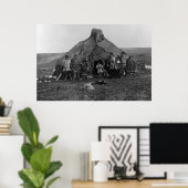 Eskimo Igloo Near Nome, Alaska-foto Poster (Thuiskantoor)